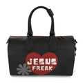 'JESUS FREAK' Leather Duffle Handbag🖤TURN ME AROUND TO SEE ALL SIDES!
