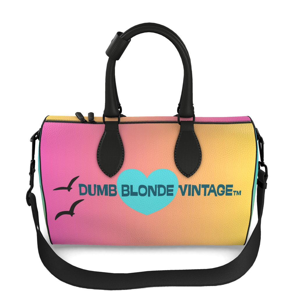 'Days of Noah' Leather Duffle Handbag 🩵 TURN ME AROUND TO SEE ALL SIDES!
