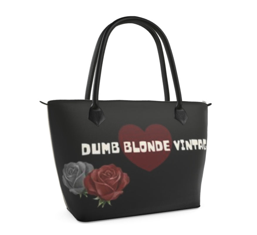 'THE SKULLS BAG' LEATHER TOTE BAG💀 TURN ME AROUND TO SEE BOTH SIDES!